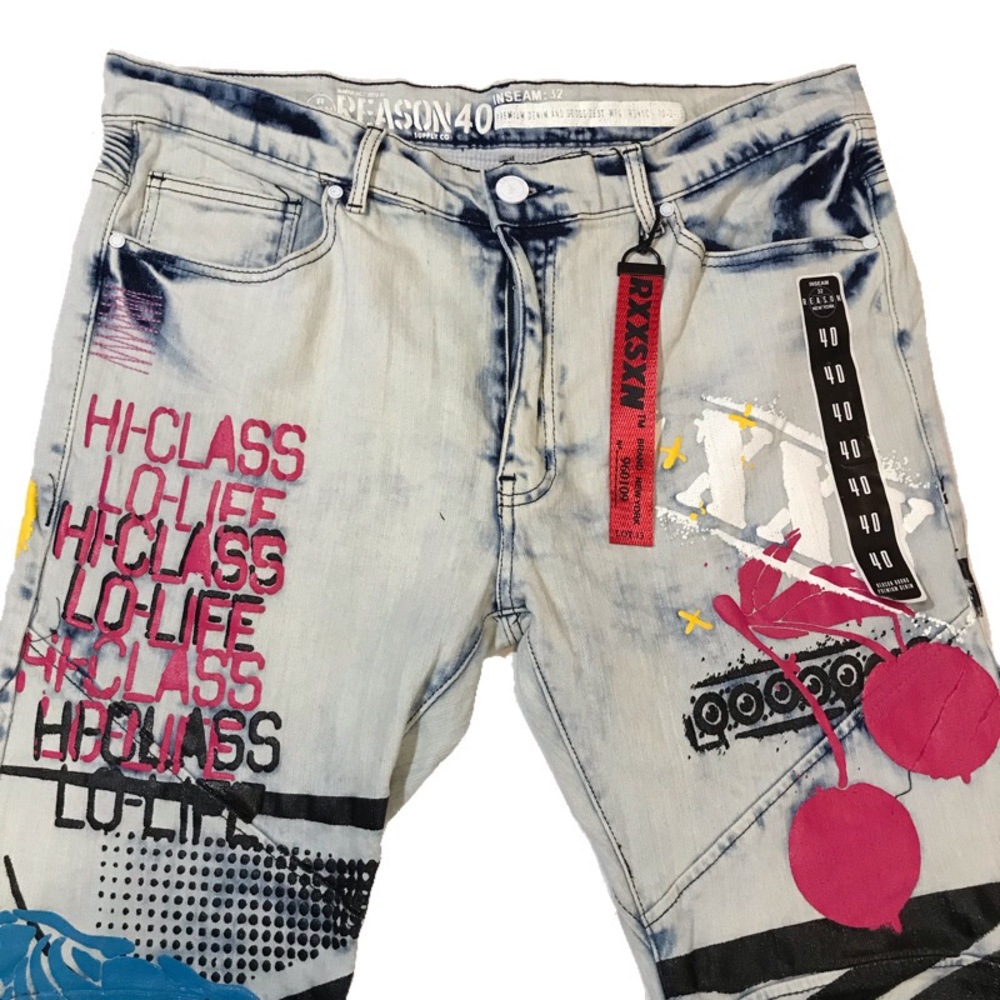 Men’s “Don’t Quit All Over “ jeans. Size 40 - Picture 4 of 6